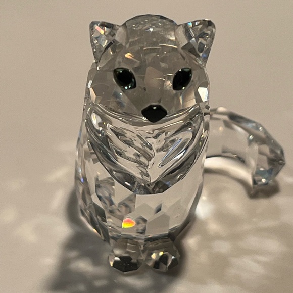 Swarovski crystal sitting cat #160799. Retired 2006. In good condition like new. - Picture 2 of 12